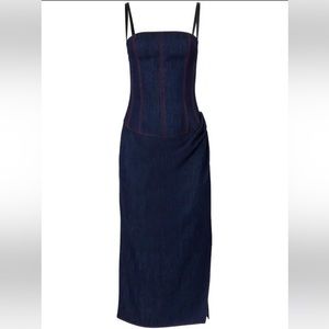 CAROLINA HERRERA  Denim Dress Size 4/6 NWT